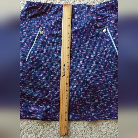 DAILY SPORTS BORN IN SWEDEN Navy Purple Zippered Tennis Skort XS - Picture 6 of 12